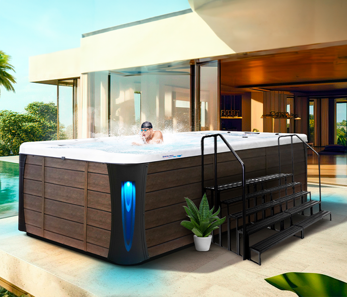 Calspas hot tub being used in a family setting - Lexington