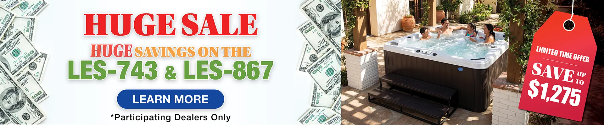 Calspas hot tub being used in a family setting - Lexington